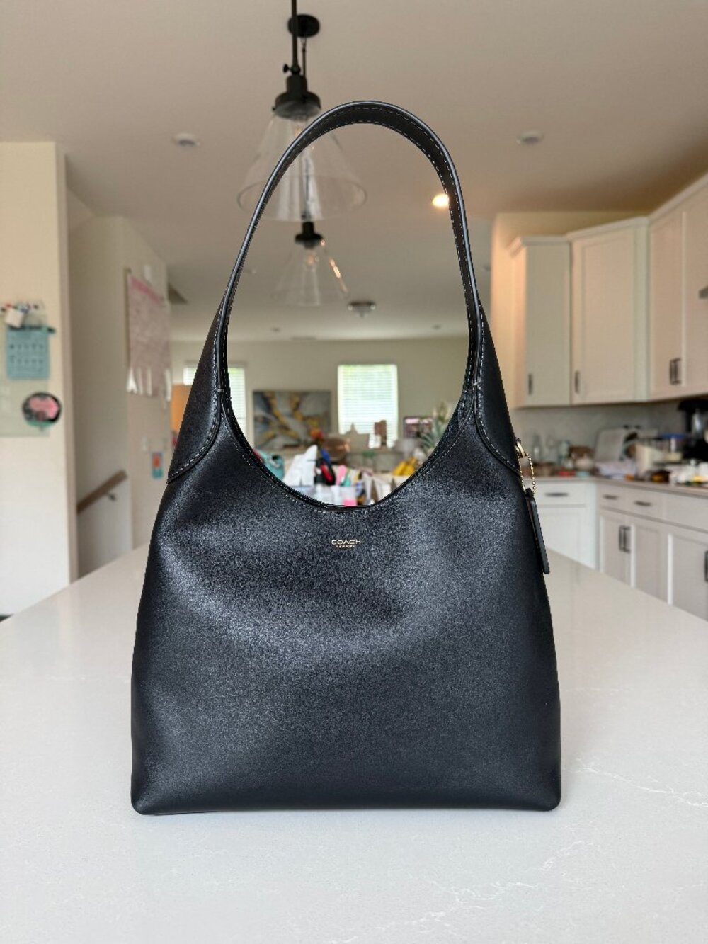 Coach Black Leather Shoulder Bag